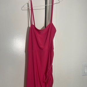 Boohoo night pink Dress